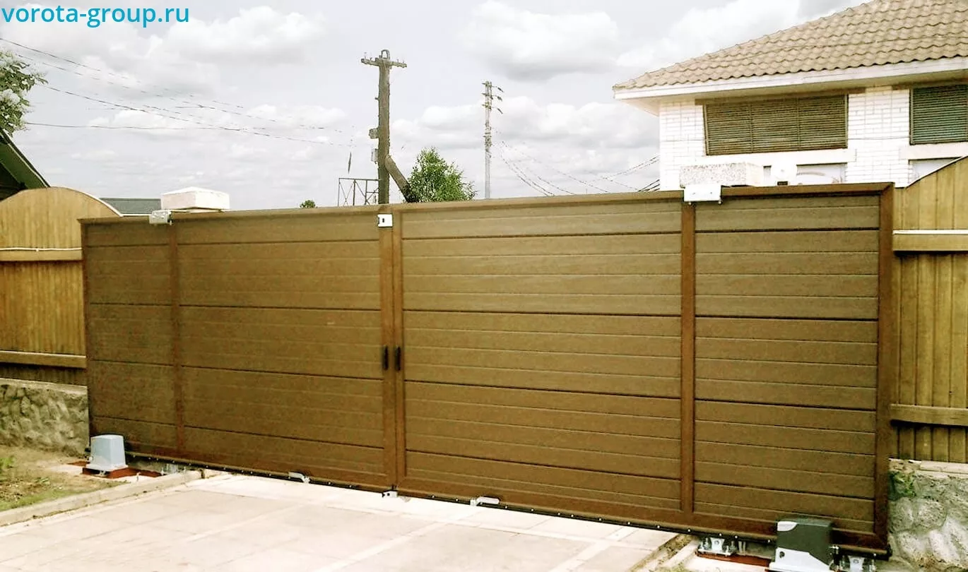 Раздвижные откатные ворота